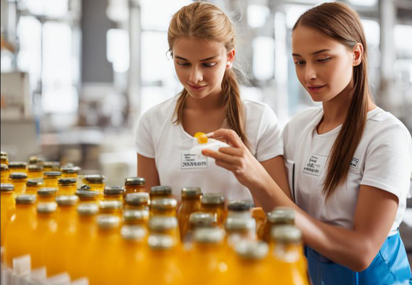 Качественные этикетки для продуктов и бутылок из нашей пленки